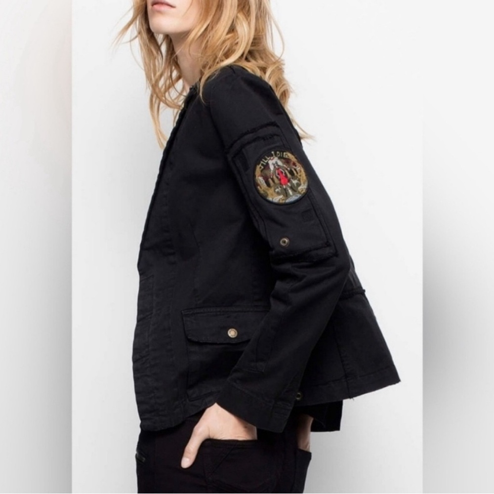 Zadig & Voltaire Grunge Military Jacket S - Picture 3 of 13